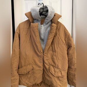 Blank NYC Hoodie Puffer Jacket